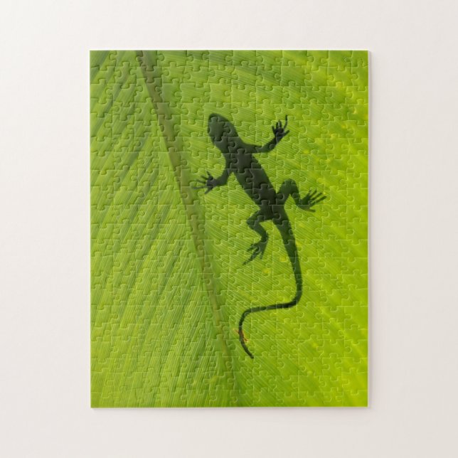 Gecko-Silhouette Puzzle (Vertikal)
