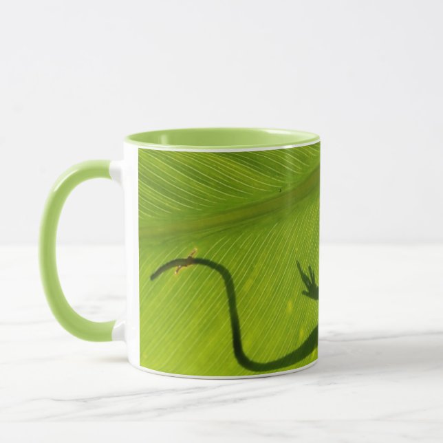 Gecko-Silhouette Tasse (Links)