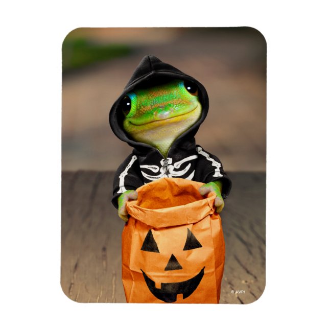 Gecko Skeleton Magnet (Vertikal)