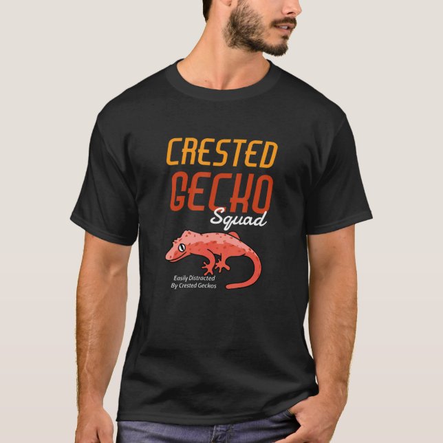 Gecko Squad Niedlich Lizard Exotic Reptile T-Shirt (Vorderseite)