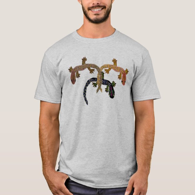 Gecko-Tanz T-Shirt (Vorderseite)