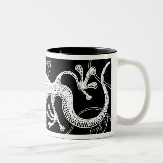 Gecko-Tasse Zweifarbige Tasse