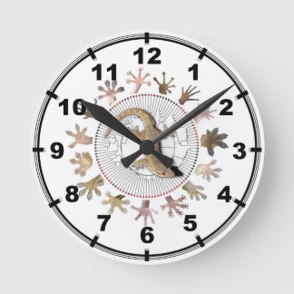 Gecko-Uhr Runde Wanduhr