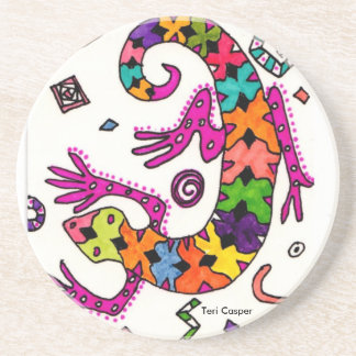 Gecko-Untersetzer Sandstein Untersetzer