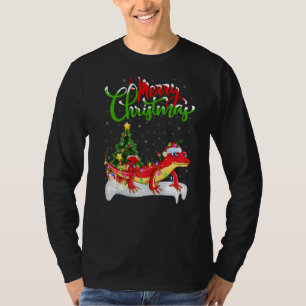 Gecko Xmas Dekorationen Weihnachten T-Shirt