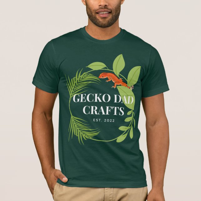 Geckodad Kunsthandwerk T-Shirt (Vorderseite)
