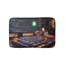 GeckoDev // Cyberpunk-Programmierer Leopardgecko F