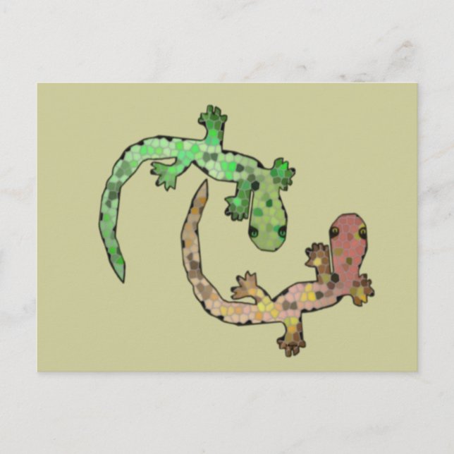 Geckoland Postkarte (Vorderseite)