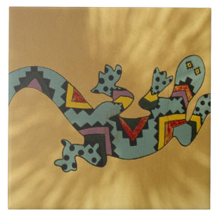 Geckoleechse an Wand, Tucson, Arizona, Fliese