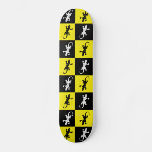 Geckos auf Skateboard