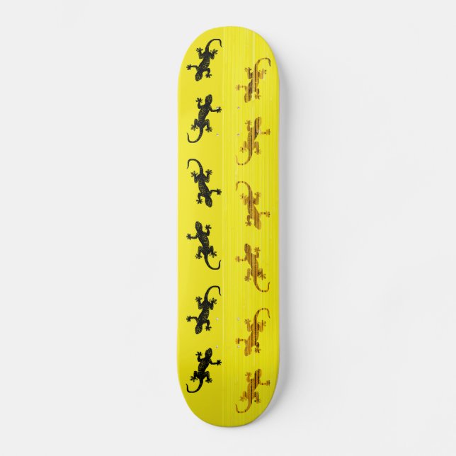 Geckos auf Skateboard (Vorderseite)