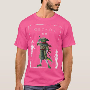 Geckos Chinese Hanzi Lizard Gekkota Crested Leopar T-Shirt