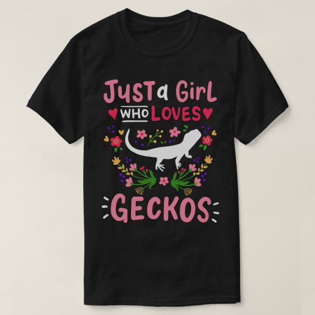 Geckos Lizard Gecko Lover T-Shirt (Design vorne)