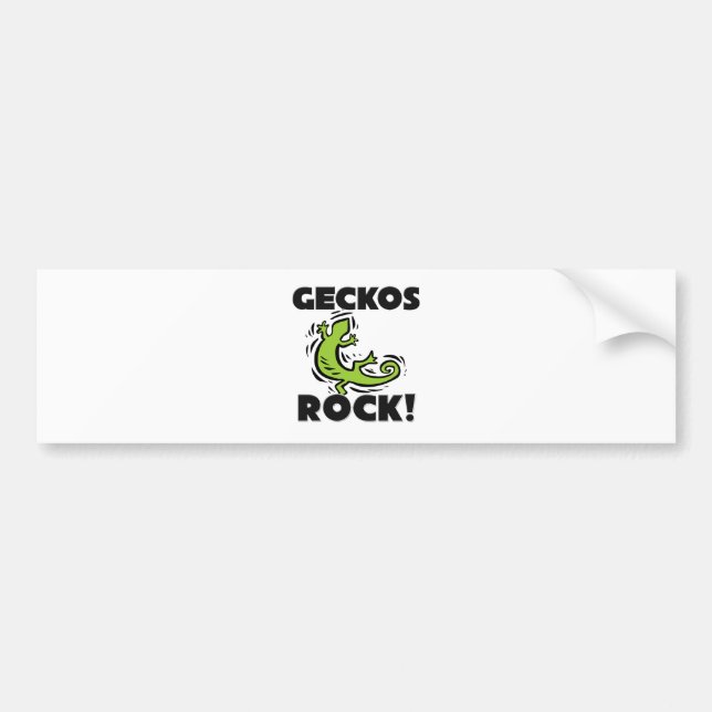 Geckos Rock Autoaufkleber (Vorne)