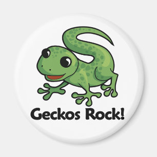 Geckos Rock! Magnet