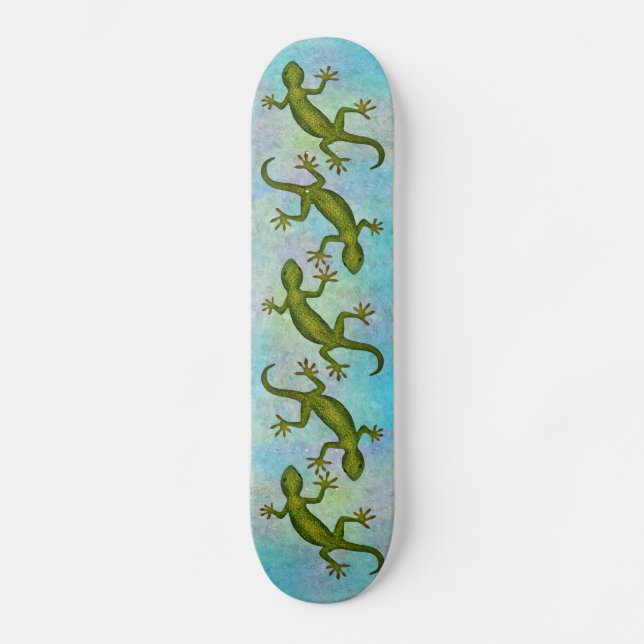 Geckos Skateboard (Vorderseite)