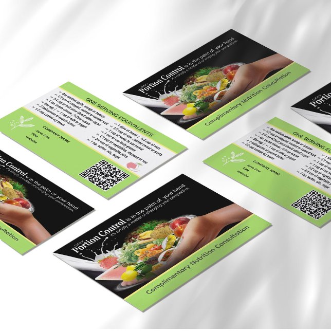 Gecoacht Visitenkarten mit Sonderangebot Visitenkarte (Elevate your nutrition coaching with business cards designed for advocates of healthy eating.)