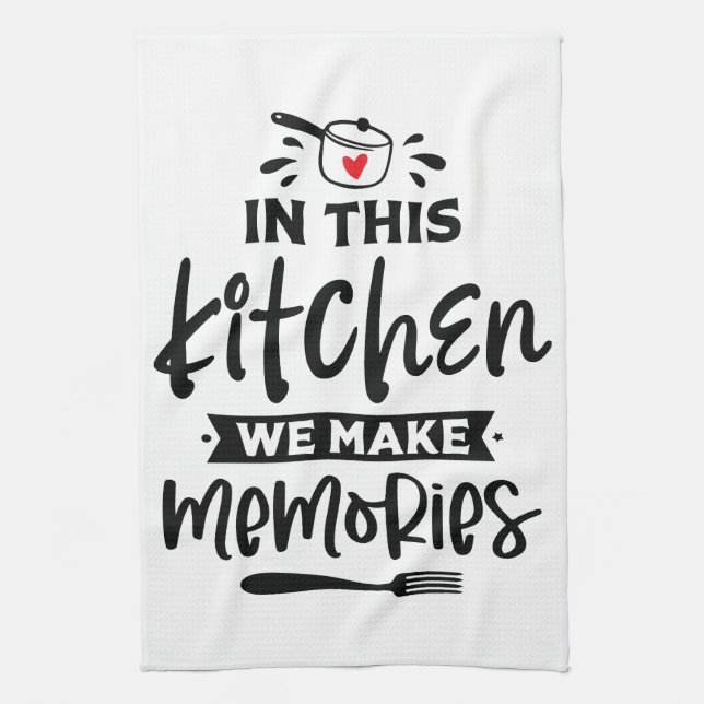 Gedächtliche Küchenmomente Geschirrtuch (Vertikal)