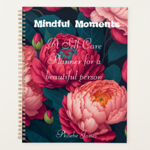 Gedächtliche Momente: Eleganter Peonies-Selbstvers Planer