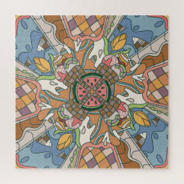 Gedächtlicher Sommer: Pastellfarben und spielerisc Puzzle