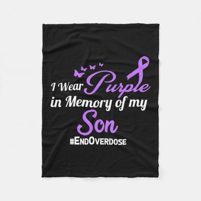 Gedächtnis einer Arzneimittelüberdosierung Fleecedecke (Vorderseite)