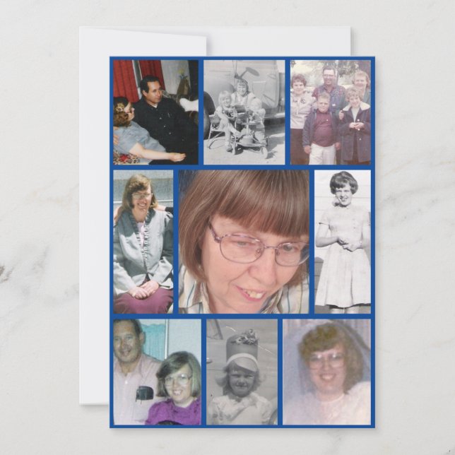 Gedächtnis für das White Daffodil Love Memory 9 Fo Einladung (Vorderseite)