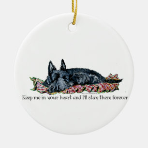 Gedächtnis von Scottish Terrier Keramikornament