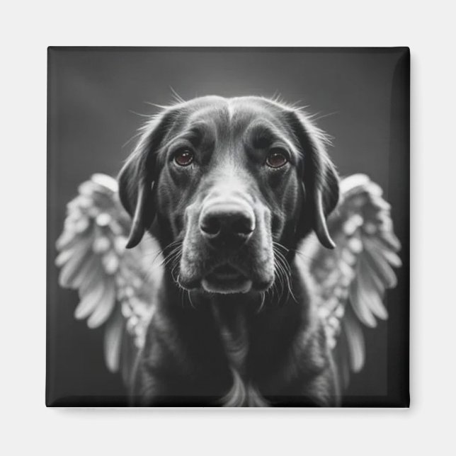 Gedächtnisangel Dog Labrador Magnet (Vorne)