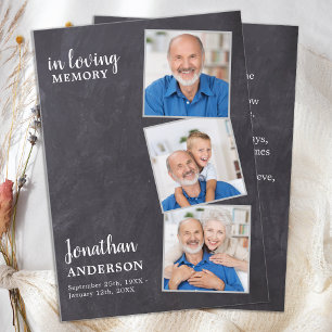 Gedächtnisbeerdigung Beerdigung Karte 3 Foto Versp