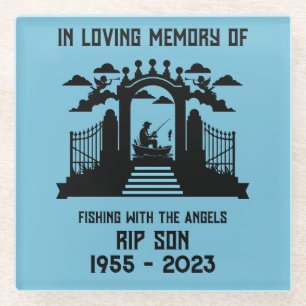 Gedächtnisbeerdigung Glasuntersetzer