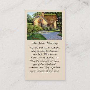 Gedächtnisbeerdigung Irish Sessing Prayer Card Visitenkarte