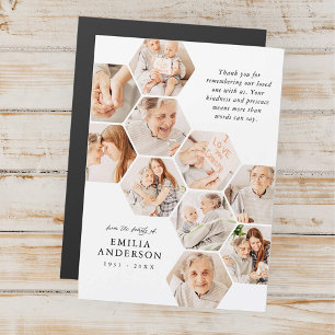 Gedächtnisbeerdigung Moderne, einfache 10-Foto-Kar Magnetkarte