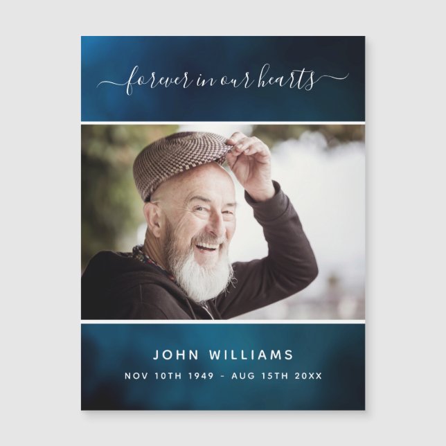 Gedächtnisblau Himmel Foto Liebe immer Magnet (Vorderseite)