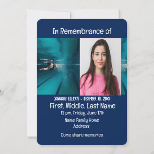 Gedächtnisdienst lädt Schwimmer ein Einladung