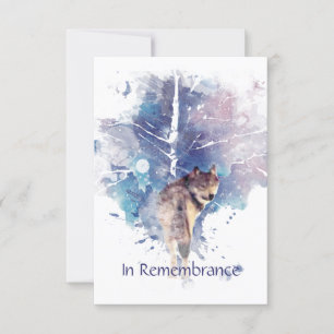 Gedächtnisdienst lädt Wolf Wildlife Art ein Einladung