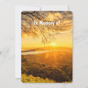 Gedächtnisdienst lädt zum schönen Sonnenaufgang ei Einladung