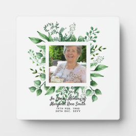 Gedächtnisfeier im FOTO Love Memory Fotoplatte