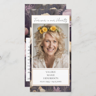 Gedächtnisflorale Foto Beerdigung Keepake Dankeskarte