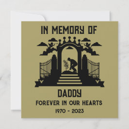 Gedächtnisgärtner-Beerdigung Karte