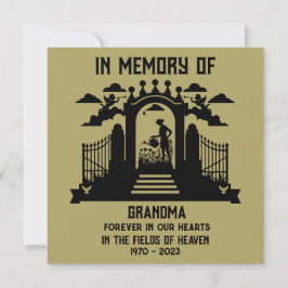 Gedächtnisgärtner-Beerdigung Karte