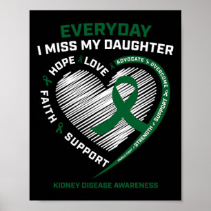 Gedächtnisgeschenk Frau meine Tochter Nierenerkran Poster