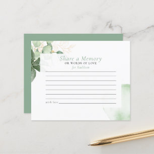 Gedächtnisgrün-Beerdigungskarte gemeinsam nutzen