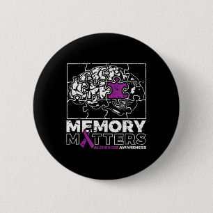 Gedächtnisproblem Lila Brain-Puzzle Heimerhe Button