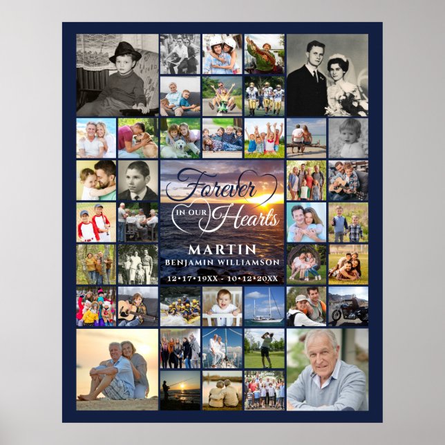 GedächtnisSonnenuntergang 42 Fotos FEIER IN UNSERE Poster (Vorne)