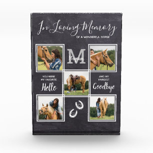 Gedächtnistraining für Personalisierte Pferde Fotoblock