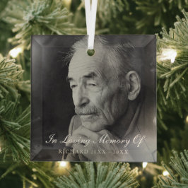 Gedächtnistraining im eleganten Foto Ornament Aus Glas