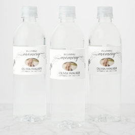 Gedächtnistraining zum Gedächtnis des Fotos Wasserflaschenetikett