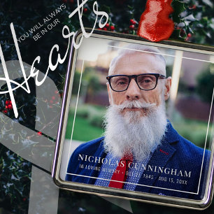 Gedächtnistraining zum Gedenken an das Foto Ornament Aus Metall