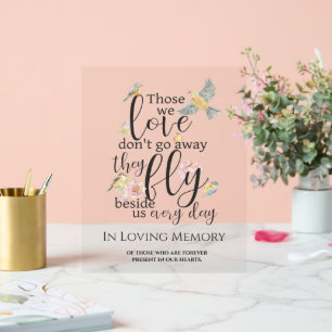 Gedächtnistraining zum Gedenken an Gedächtnistisch Acrylschild