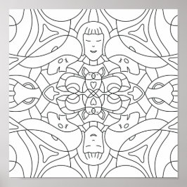 Gedächtnisvoller Sommer: Spielerisches Farbposter Poster